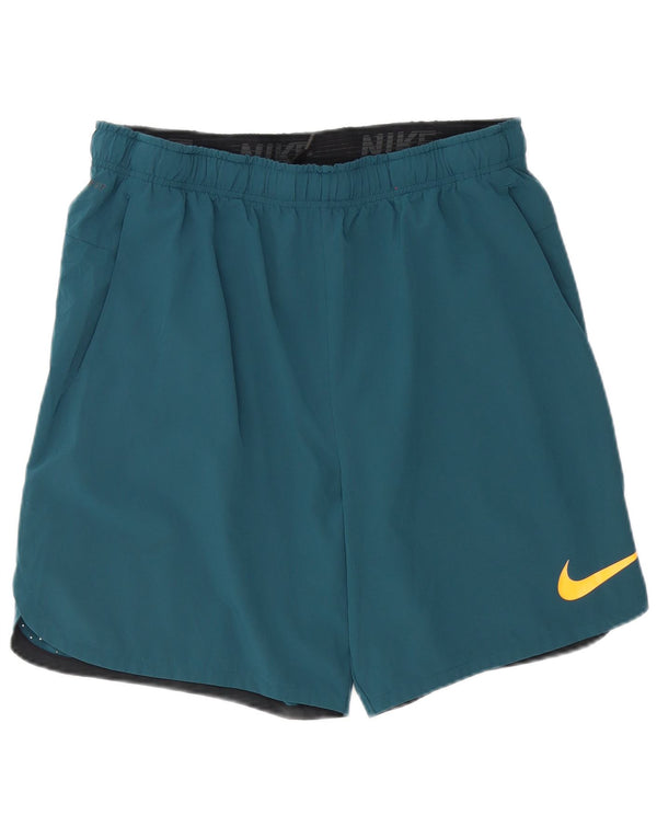Nike Mens Dri Fit Sport Shorts XL Blue Polyester