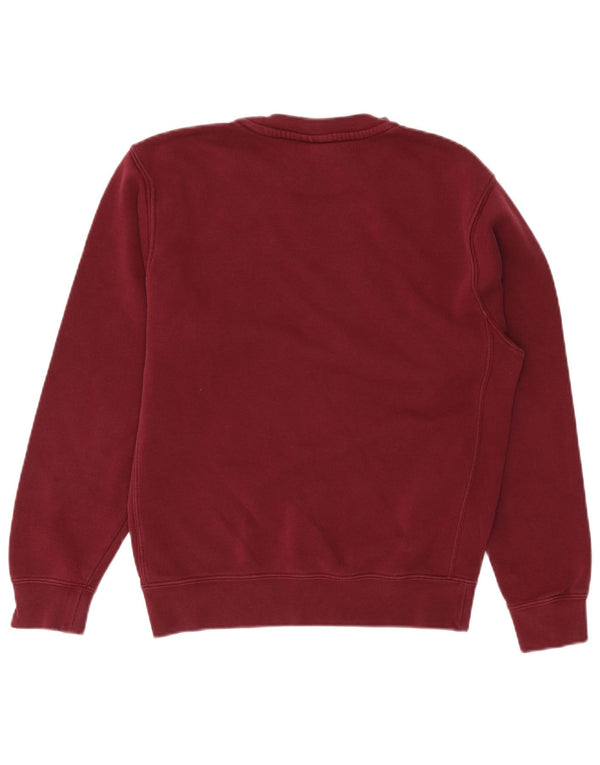 NIKE Mens Sweatshirt Jumper XS Burgundy Cotton