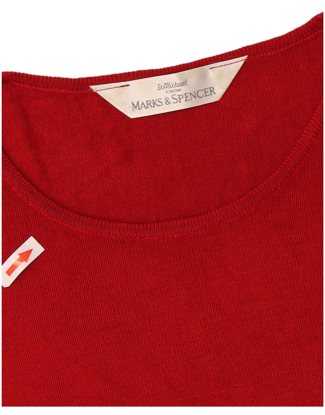 Marks & Spencer Womens T-Shirt Top UK 14 Large  Red Viscose