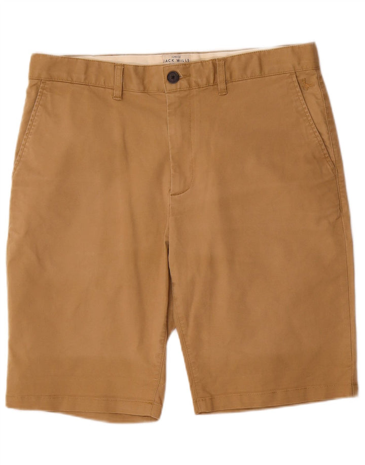 Jack Wills Mens Chino Shorts W34 Large Beige Cotton