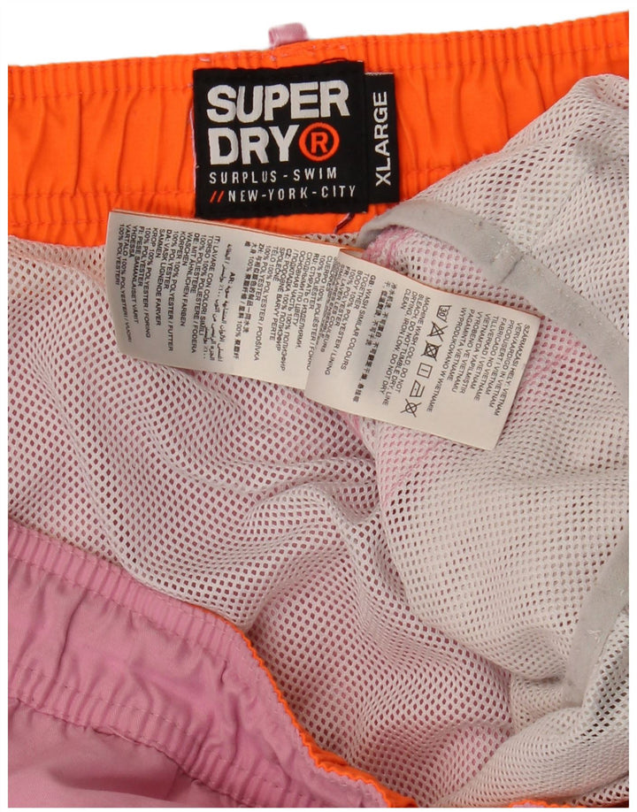 Superdry Mens Swimming Shorts XL  Pink Polyester
