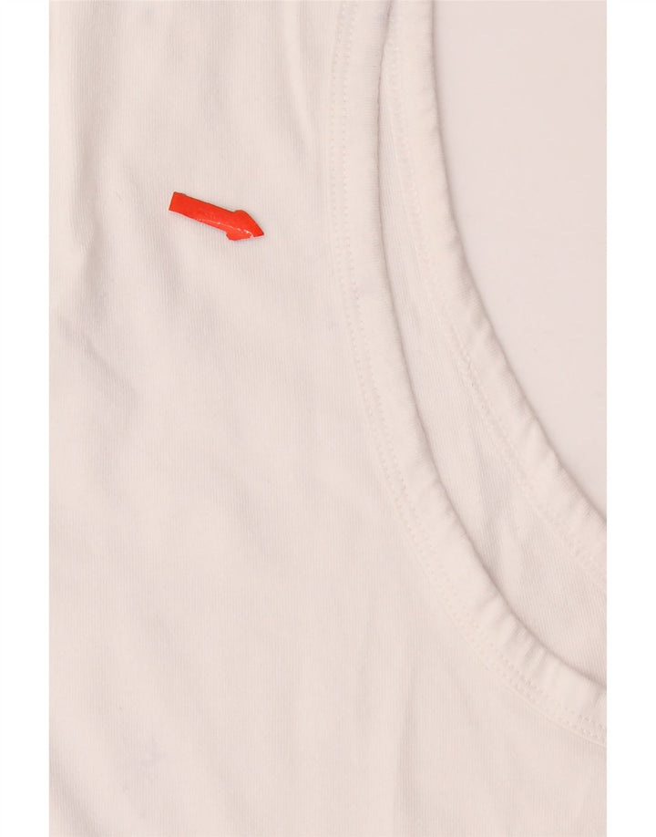 Nike Mens Vest Top Large White Cotton