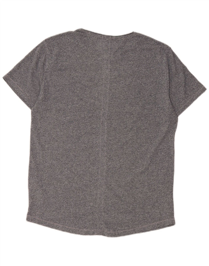 Tommy Hilfiger Mens Regular Fit T-Shirt Top Small Navy Blue Flecked Cotton