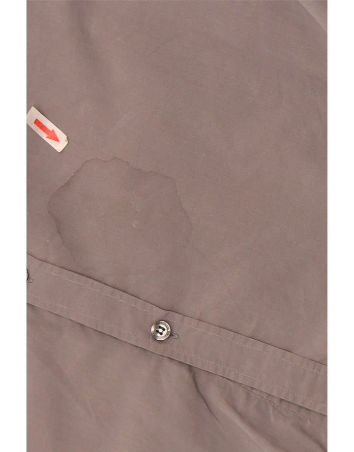 Dolce & Gabbana Mens Slim Shirt IT 52 Large Grey Cotton
