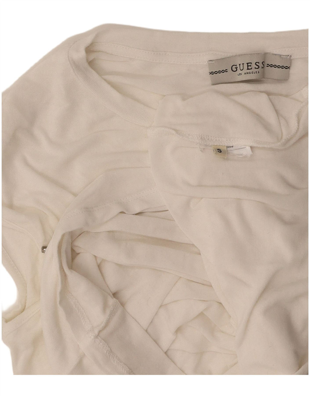 GUESS Womens T-Shirt Top UK 10 Small White