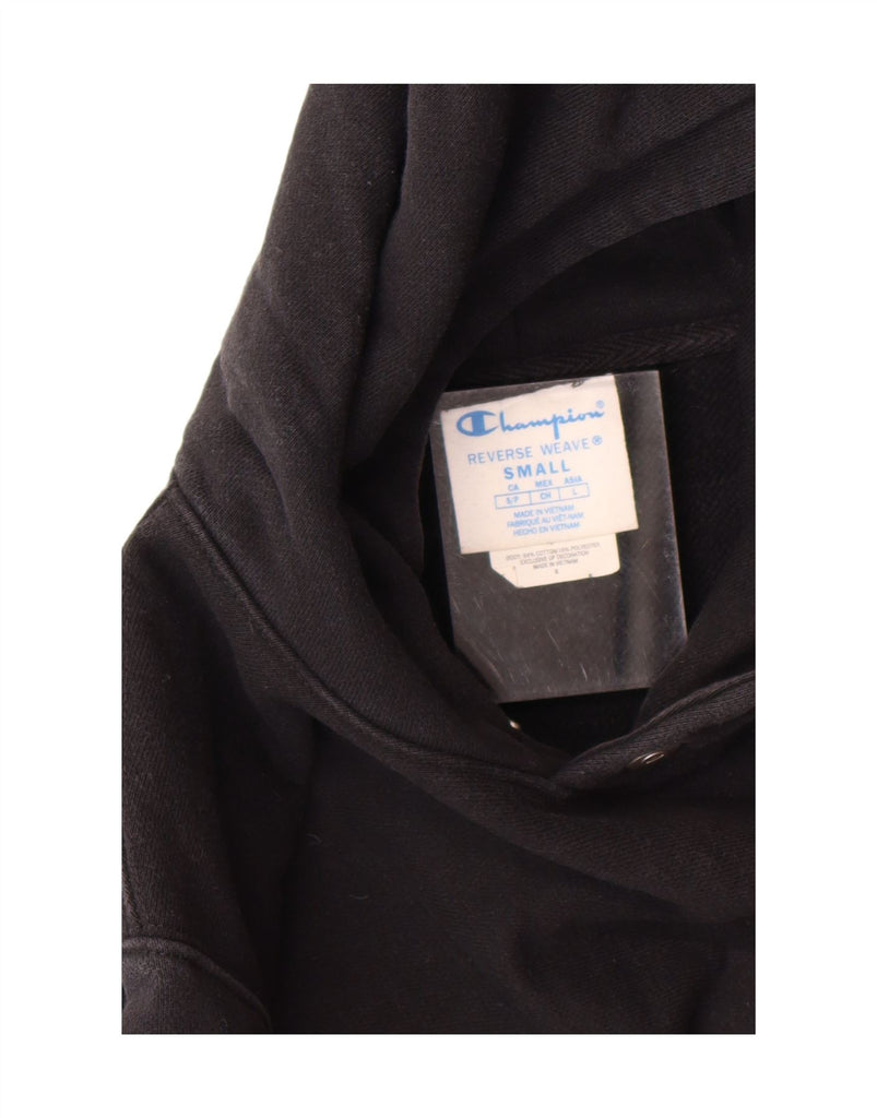 CHAMPION Womens Reverse Weave Oversized Hoodie Jumper UK 10 Small Black Vintage Champion and Second-Hand Champion from Messina Hembry 