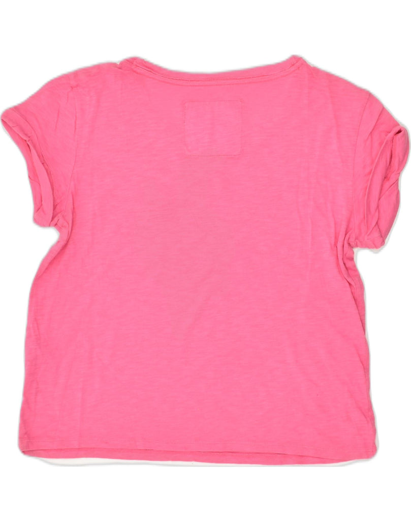 ABERCROMBIE & FITCH Womens T-Shirt Top UK 14 Medium Pink Cotton | Vintage Abercrombie & Fitch | Thrift | Second-Hand Abercrombie & Fitch | Used Clothing | Messina Hembry 