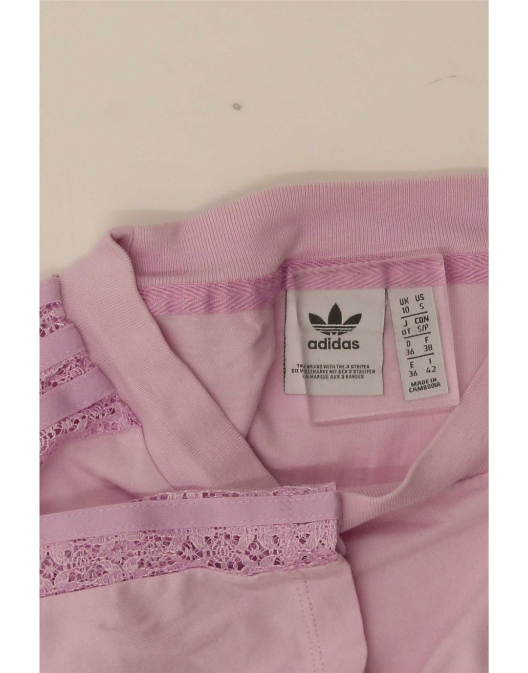 Adidas Womens Oversized Graphic T-Shirt Top UK 10 Small Pink