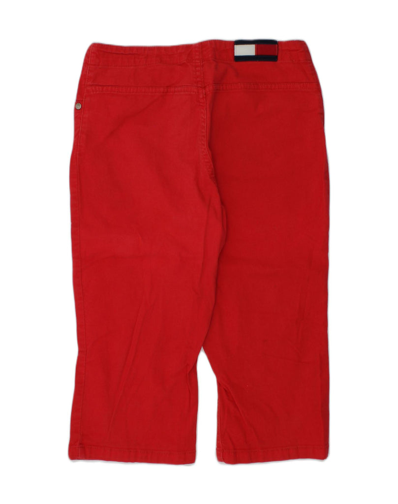 TOMMY HILFIGER Girls Straight Capri Trousers 11-12 Years Red Cotton | Vintage Tommy Hilfiger | Thrift | Second-Hand Tommy Hilfiger | Used Clothing | Messina Hembry 