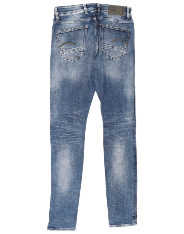 G-Star Mens Revend Skinny Jeans W31 L34 Blue Cotton
