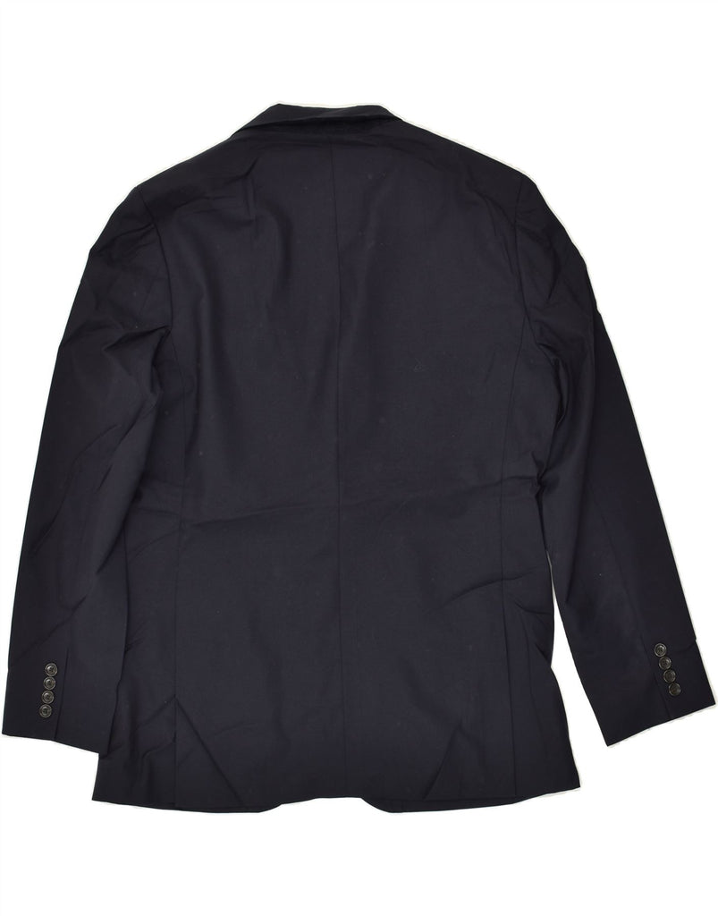 J. CREW Mens Ludlow 2 Button Blazer Jacket UK 42 XL Navy Blue Wool | Vintage J. Crew | Thrift | Second-Hand J. Crew | Used Clothing | Messina Hembry 