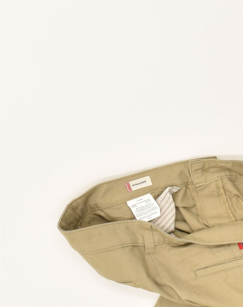 DICKIES Womens Straight Casual Trousers US 8 Medium W31 L31 Beige Cotton | Vintage Dickies | Thrift | Second-Hand Dickies | Used Clothing | Messina Hembry 