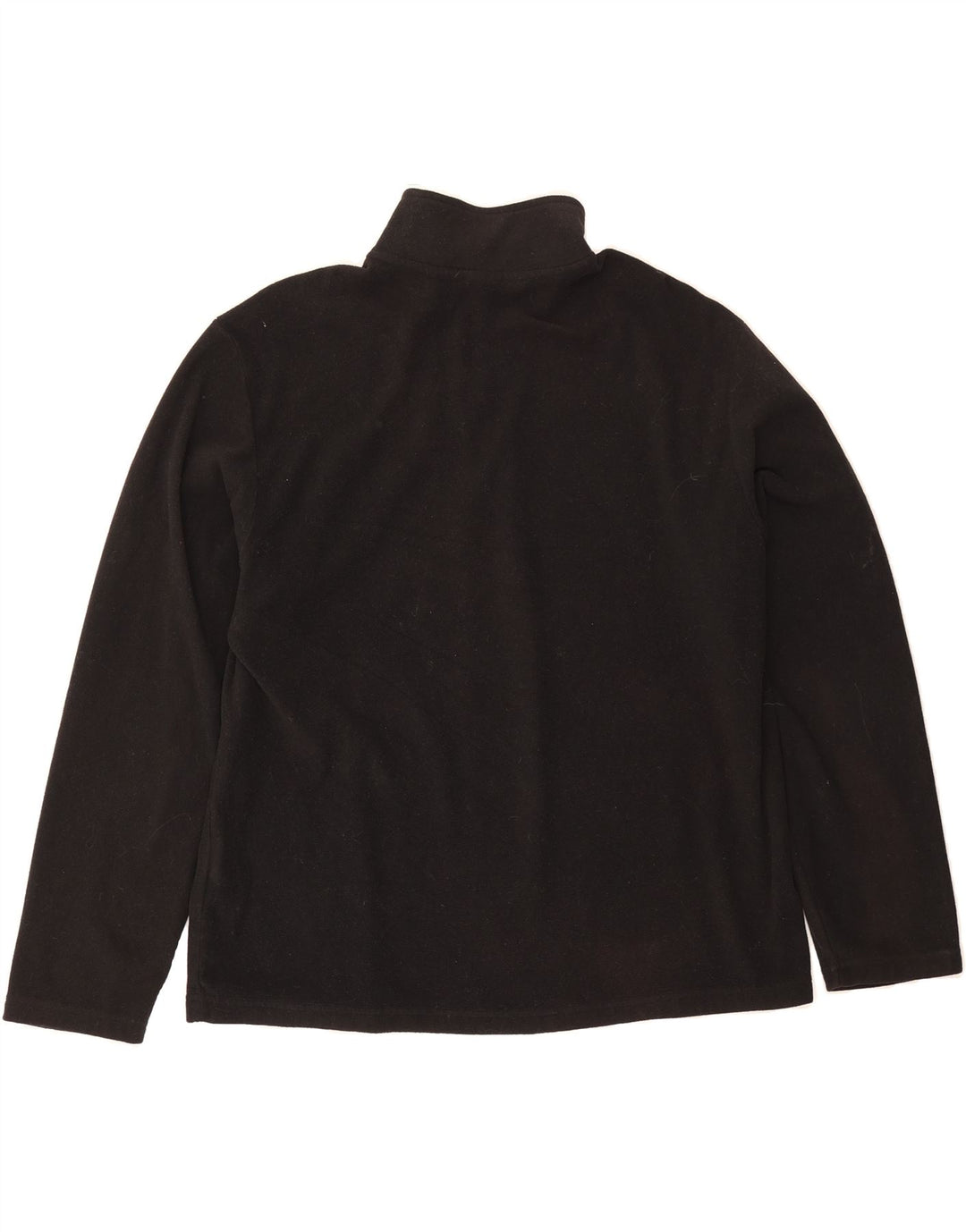 STARTER Mens Zip Neck Fleece Jumper UK 16 Large Black Polyester Vintage Starter and Second-Hand Starter from Messina Hembry 