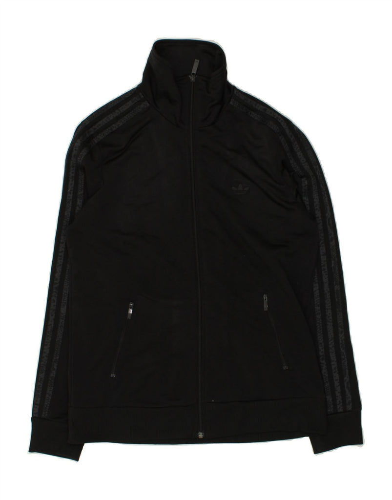 ADIDAS Womens Tracksuit Top Jacket EU 40 Medium Black Polyester | Vintage Adidas | Thrift | Second-Hand Adidas | Used Clothing | Messina Hembry 