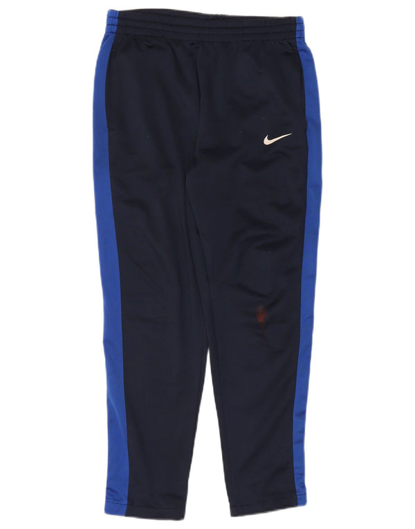 Nike Boys Tracksuit Trousers 13-14 Years XL Navy Blue Colourblock Sports