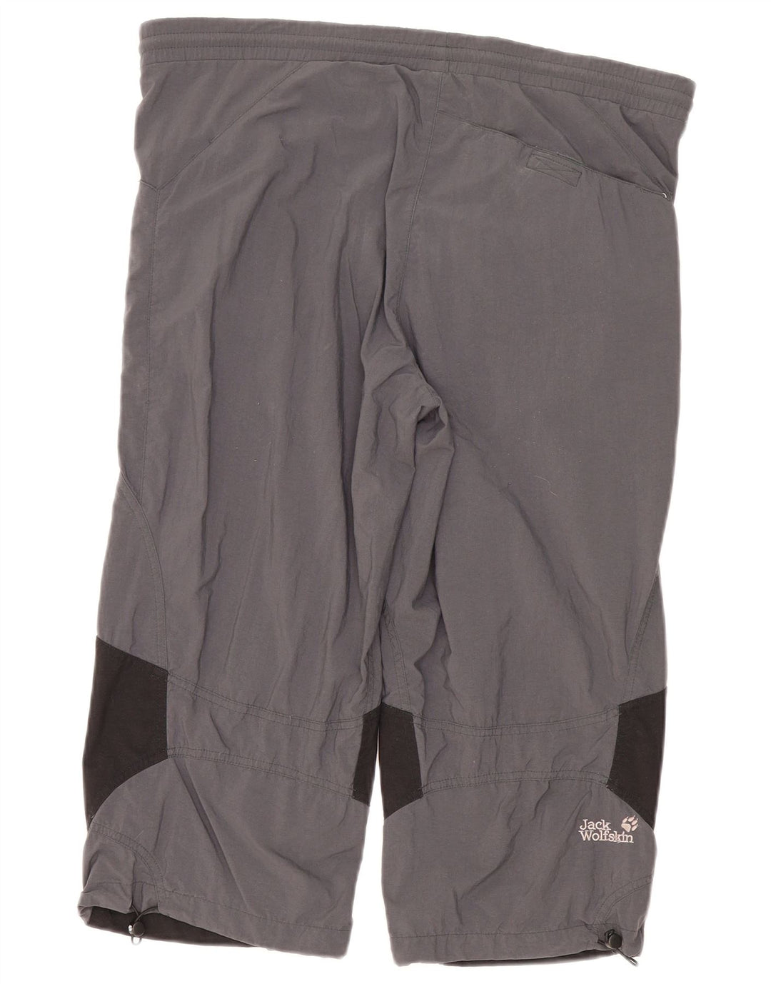 Jack Wolfskin Womens Capri Tracksuit Trousers UK 14 Medium Grey Colourblock