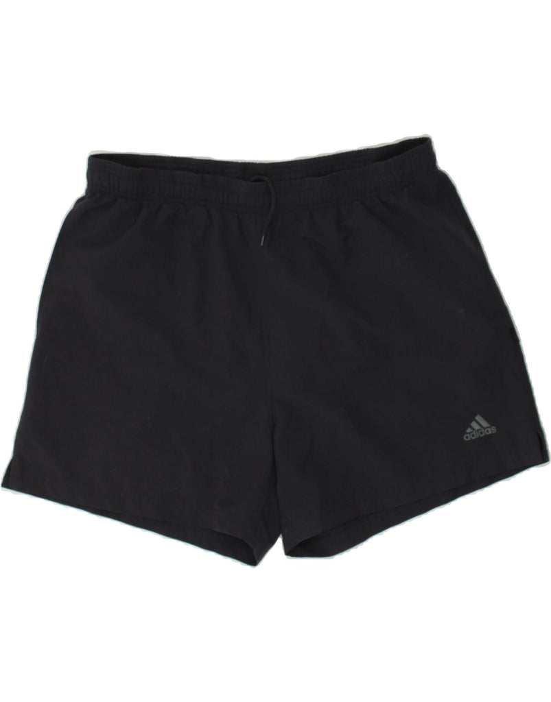 ADIDAS Mens Sport Shorts Large Navy Blue Polyester | Vintage Adidas | Thrift | Second-Hand Adidas | Used Clothing | Messina Hembry 