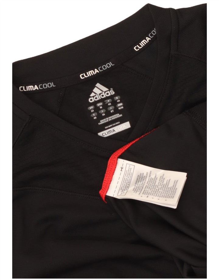 Adidas Womens Supernova T-Shirt Top UK 14 Medium Black Colourblock