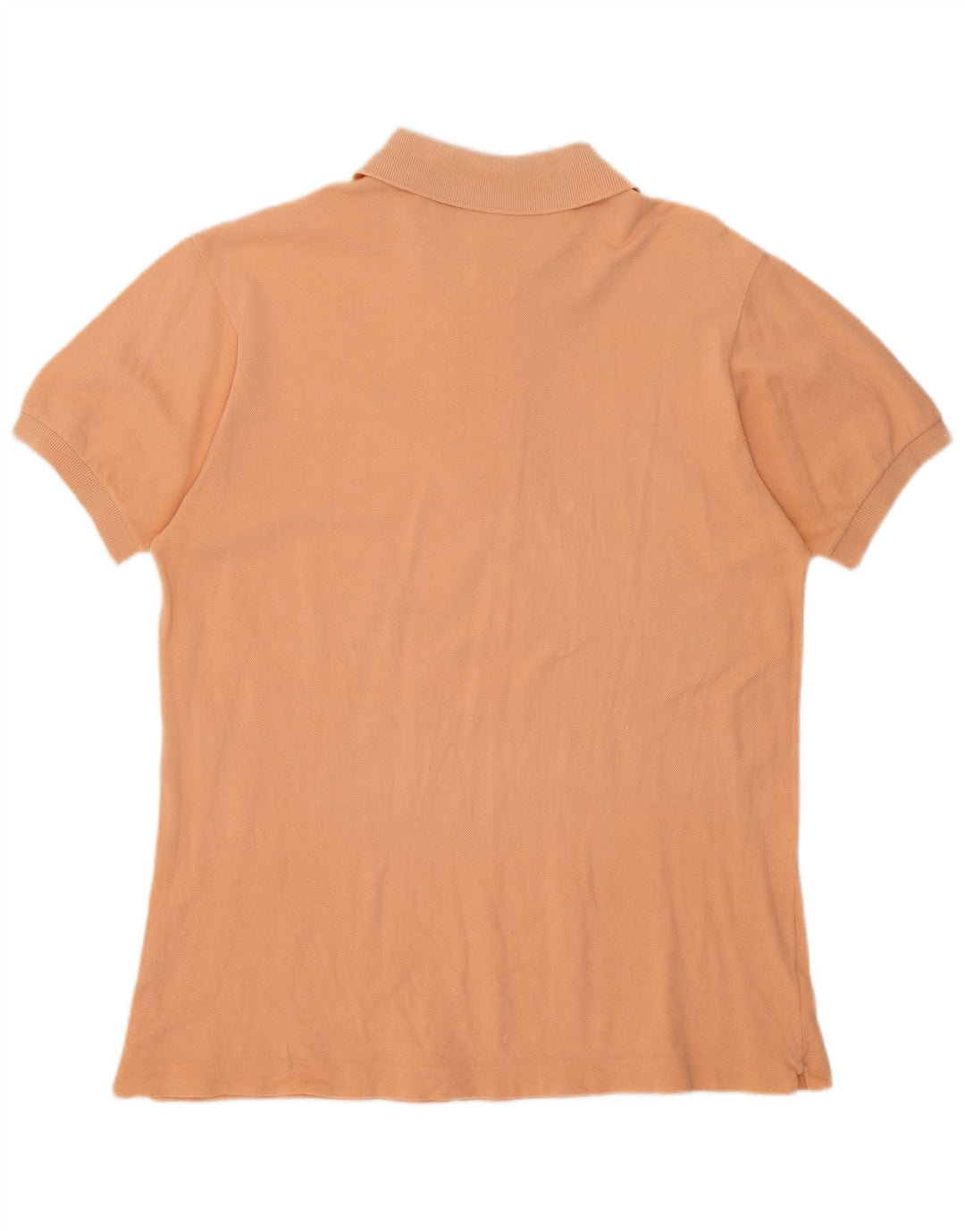 LACOSTE Mens Polo Shirt Size 5 Large Orange Cotton