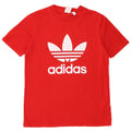 Adidas Womens Graphic T-Shirt Top UK 14 Medium Red Cotton