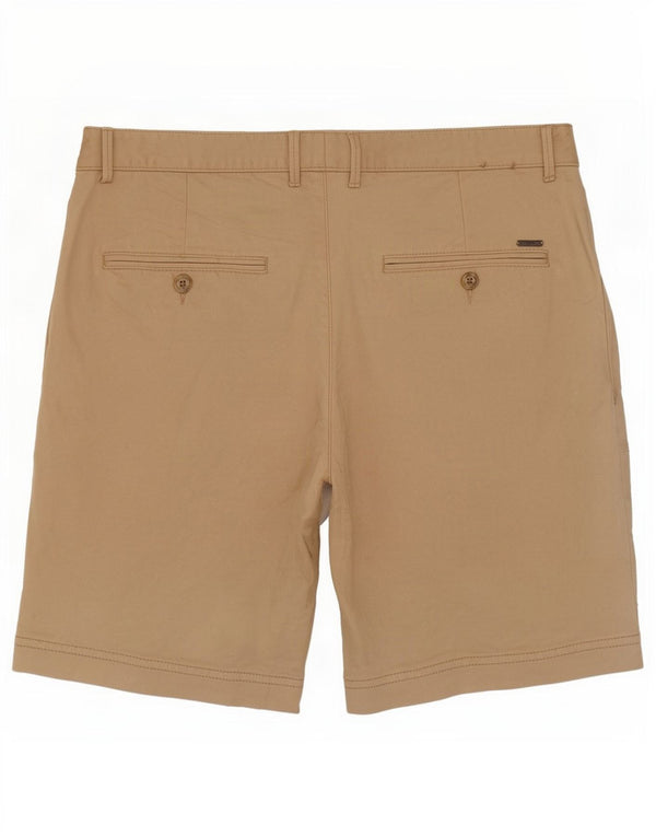 Hugo Boss Mens Chino Shorts IT 46 Small W30 Beige Cotton