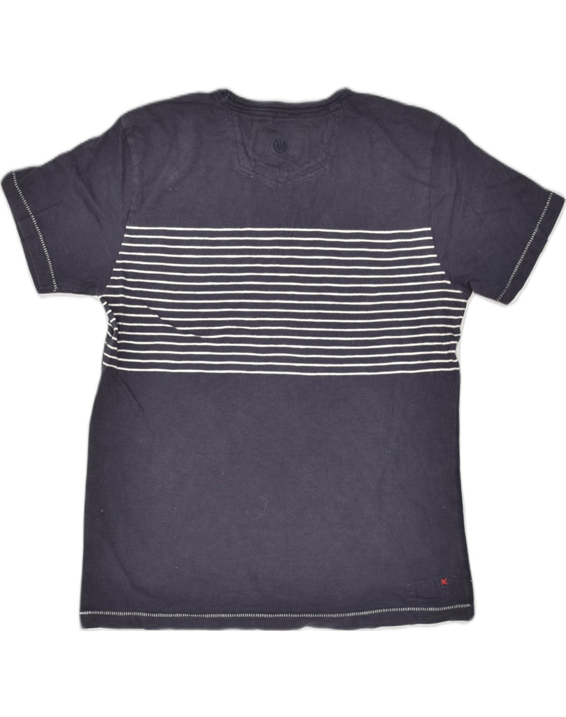 FAT FACE Mens T-Shirt Top Small Navy Blue Striped Cotton | Vintage Fat Face | Thrift | Second-Hand Fat Face | Used Clothing | Messina Hembry 