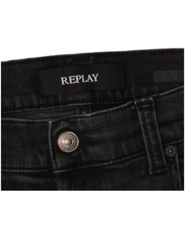 Replay Womens Straight Jeans W32 L28 Grey