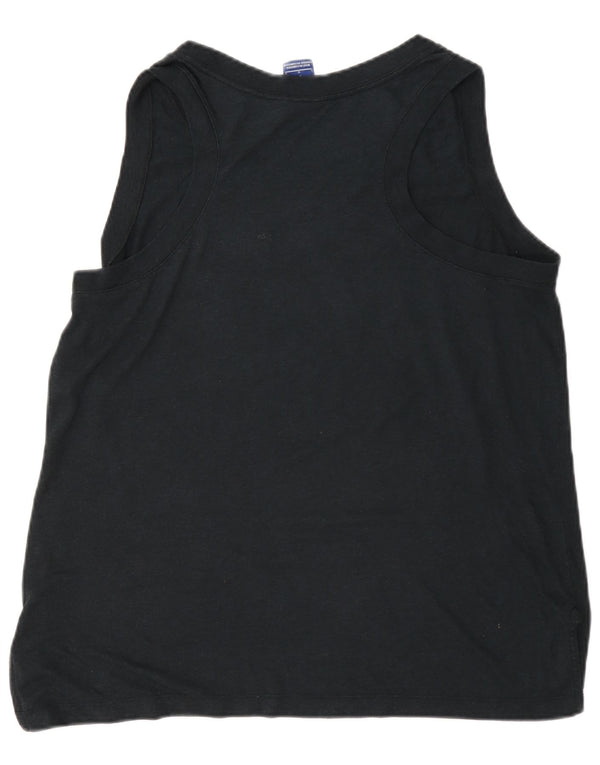 Nike Womens Graphic Vest Top UK 16 Large Navy Blue