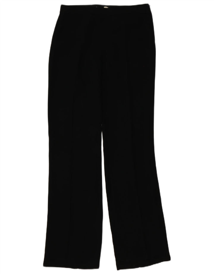 Zara Womens Straight Casual Trousers EU 40 Medium W30 L35 Black Polyester