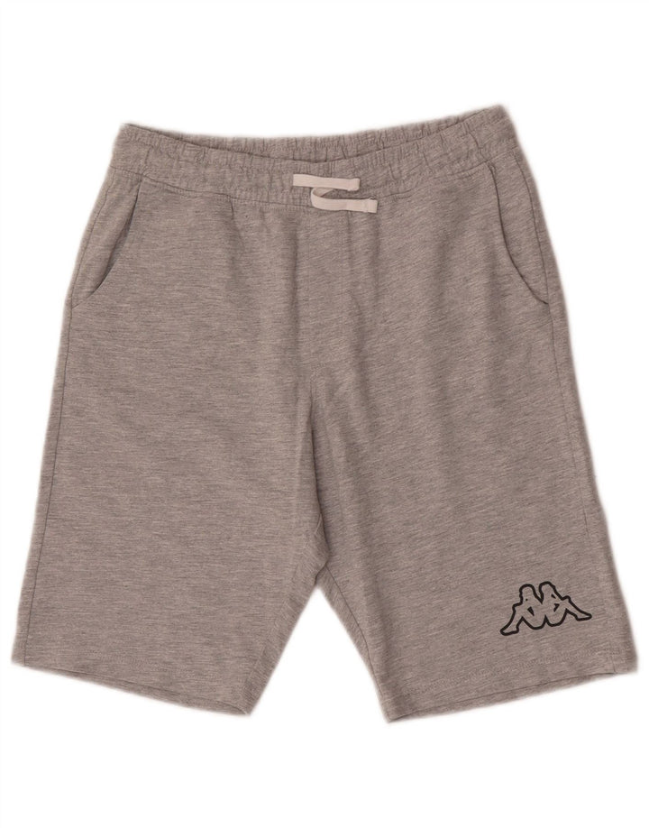 Kappa Boys Sport Shorts 13-14 Years Grey Cotton