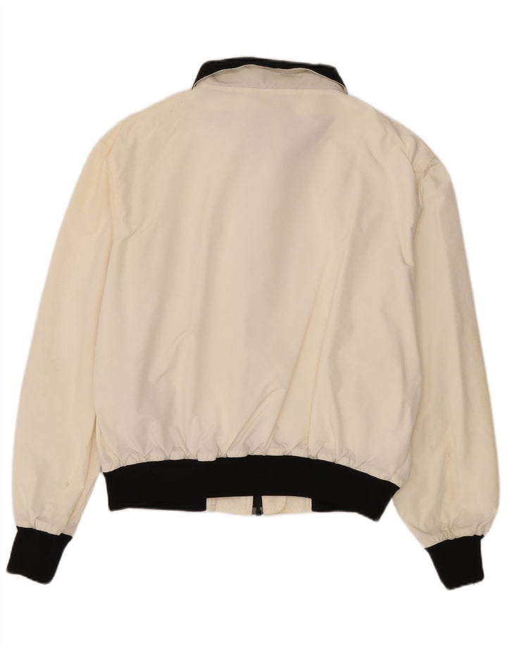 Refrigiwear Mens Bomber Jacket UK 42 XL Off White Colourblock Nylon