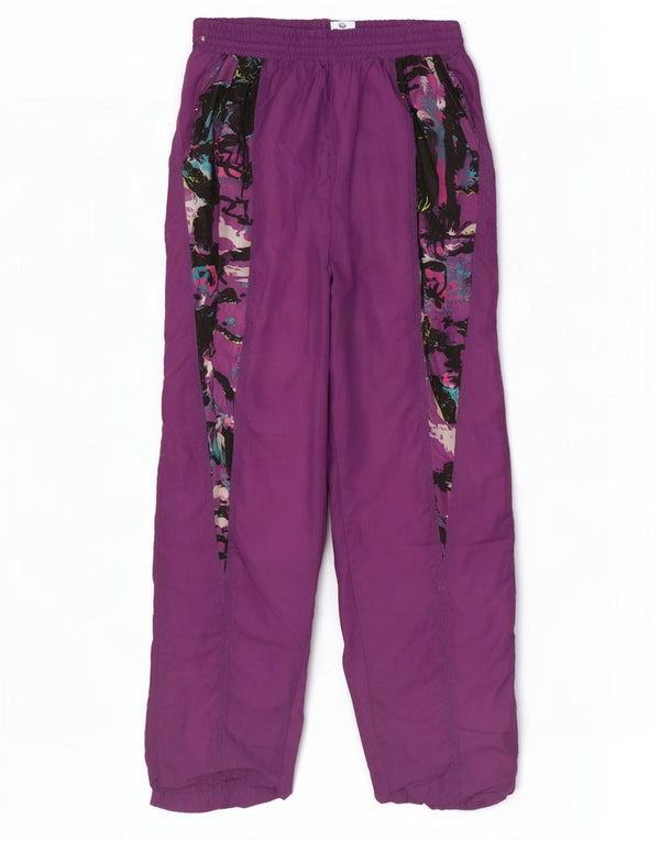 Rodeo Mens Tracksuit Trousers EU 46 Small Purple Geometric Nylon
