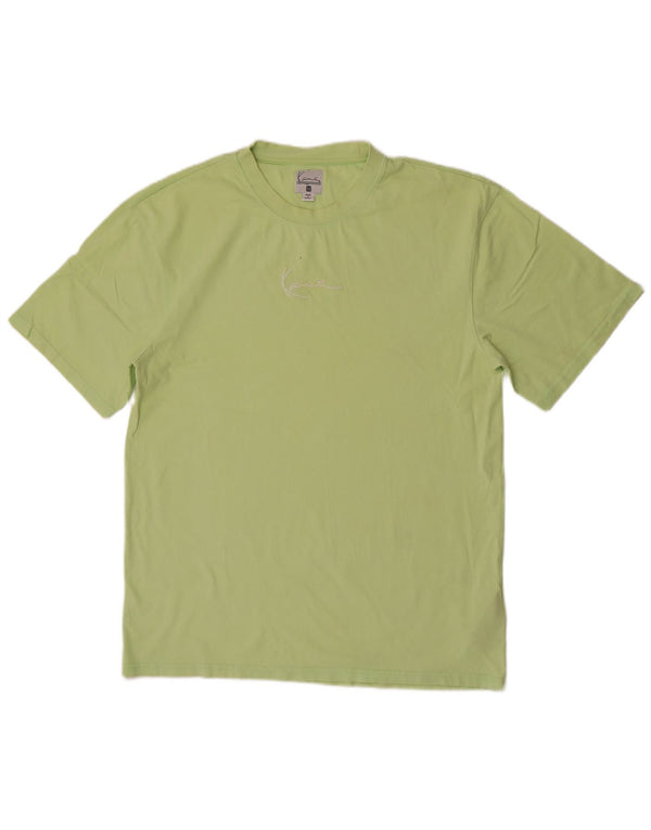 Karl Kani Mens Graphic T-Shirt Top Medium Green Cotton