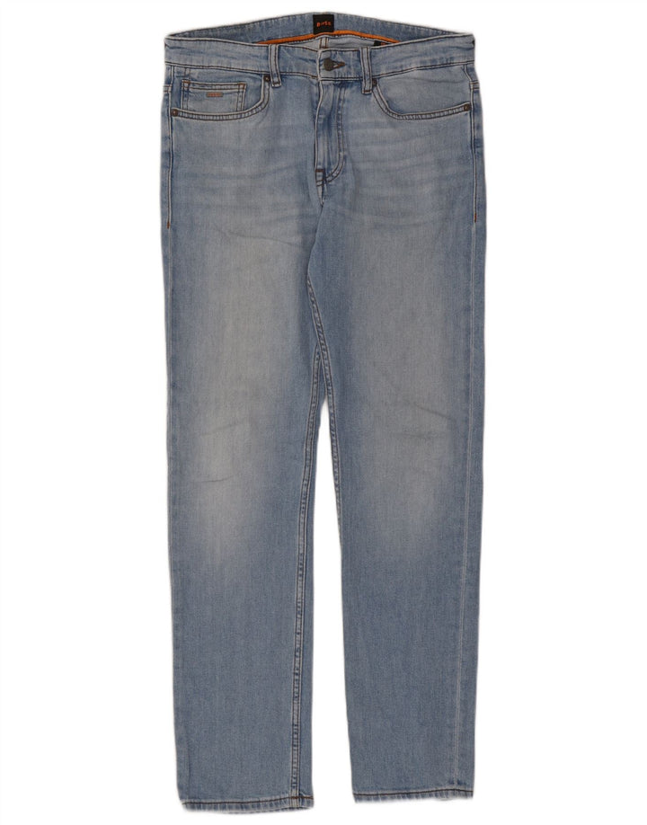 Hugo Boss Mens Slim Jeans W30 L32 Blue Cotton