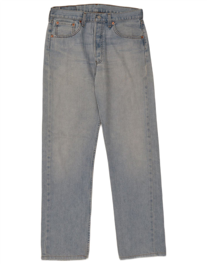 Levi's Mens 501 Straight Jeans W32 L31 Blue Cotton