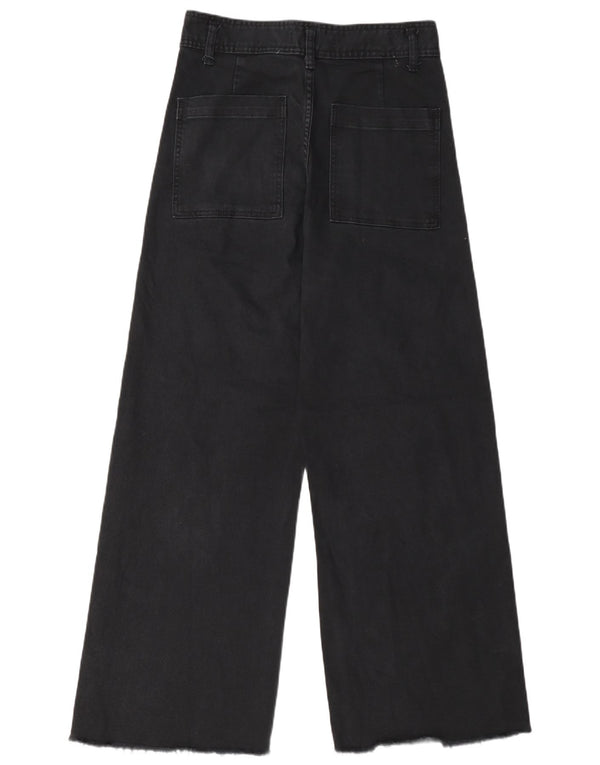 Zara Womens Wide Leg Jeans EU 40 Medium W30 L29 Black