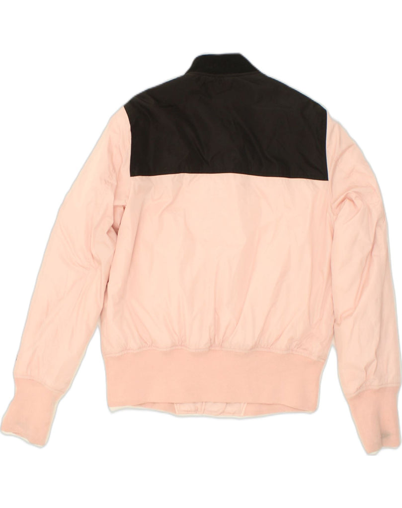 CHAMPION Mens Bomber Jacket UK 36 Small Pink Colourblock Polyester | Vintage Champion | Thrift | Second-Hand Champion | Used Clothing | Messina Hembry 