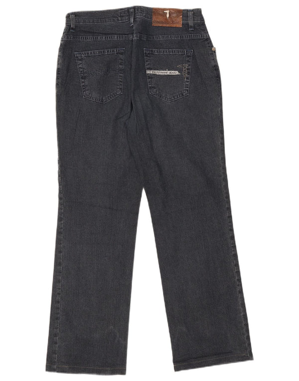 Trussardi Womens Straight Jeans W29 L28 Navy Blue Cotton