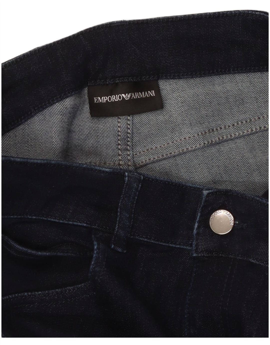Emporio Armani Womens Flared Jeans W30 L32 Navy Blue