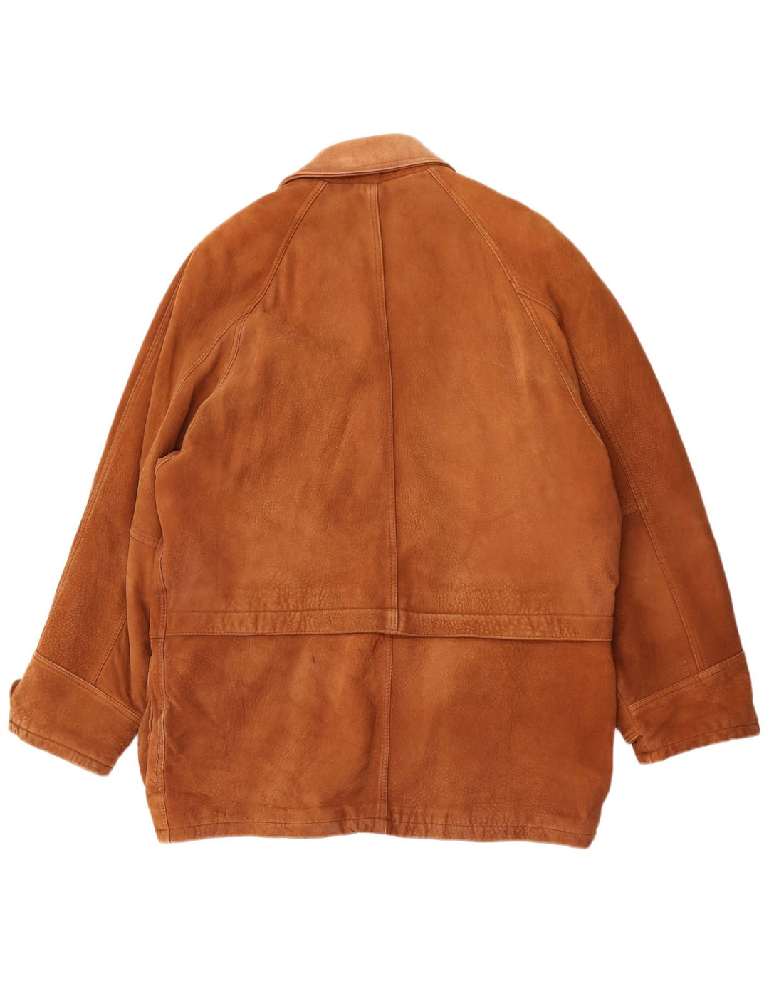 Essebi Mens Leather Jacket UK 40 Large Brown Leather