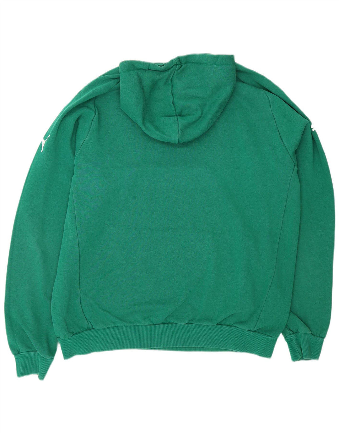 PUMA Mens Hoodie Jumper XL Green Cotton