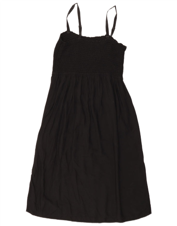 Marks & Spencer Womens Slip Dress UK 16 Large Black Viscose