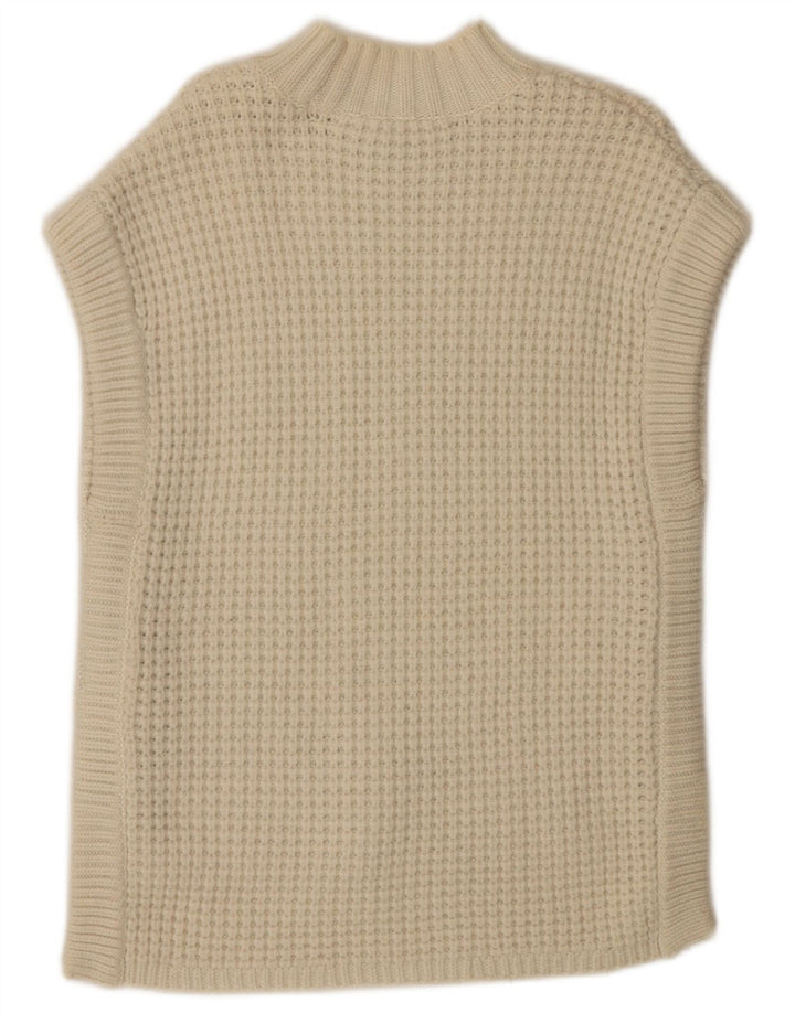 Ted Baker Womens Longline Turtle Neck Jumper Sweater Size 1 XS Beige