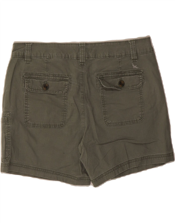 EDDIE BAUER Womens Cargo Shorts US 10 Large W32  Khaki Cotton Vintage Eddie Bauer and Second-Hand Eddie Bauer from Messina Hembry 