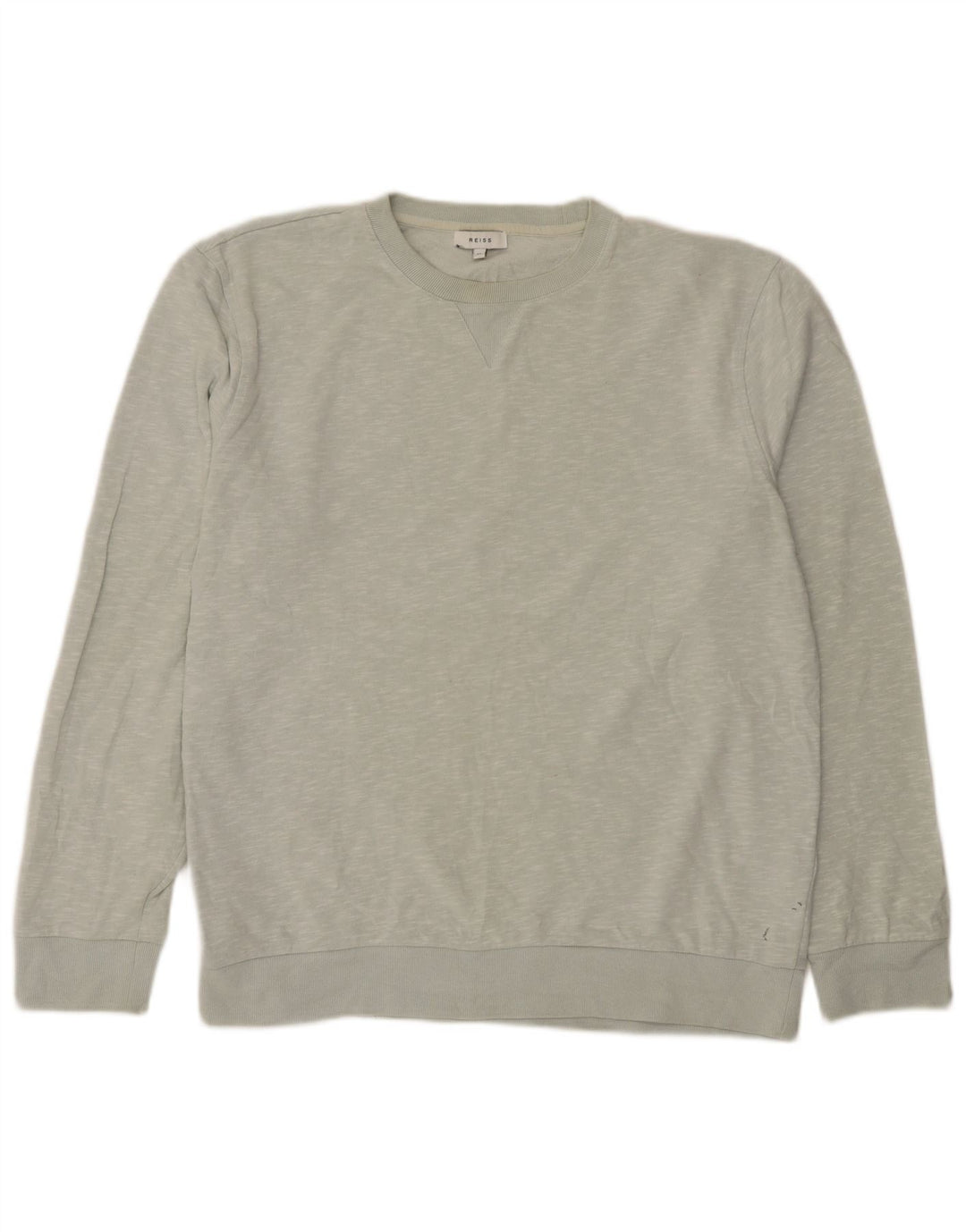Reiss Mens Sweatshirt Jumper XL Grey Flecked Cotton