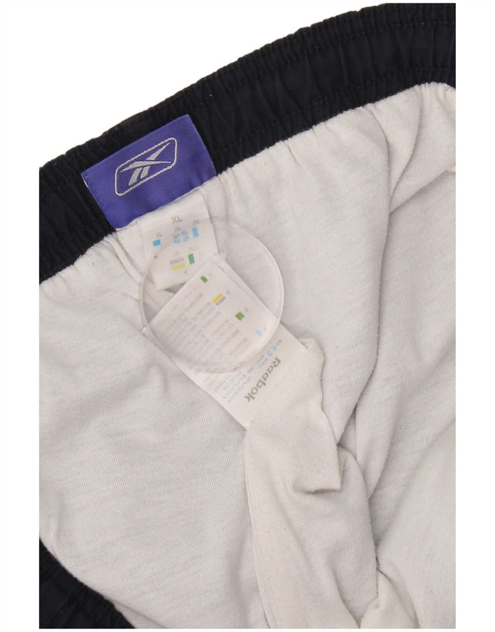 Reebok Mens Tracksuit Trousers Joggers XL Navy Blue Polyester