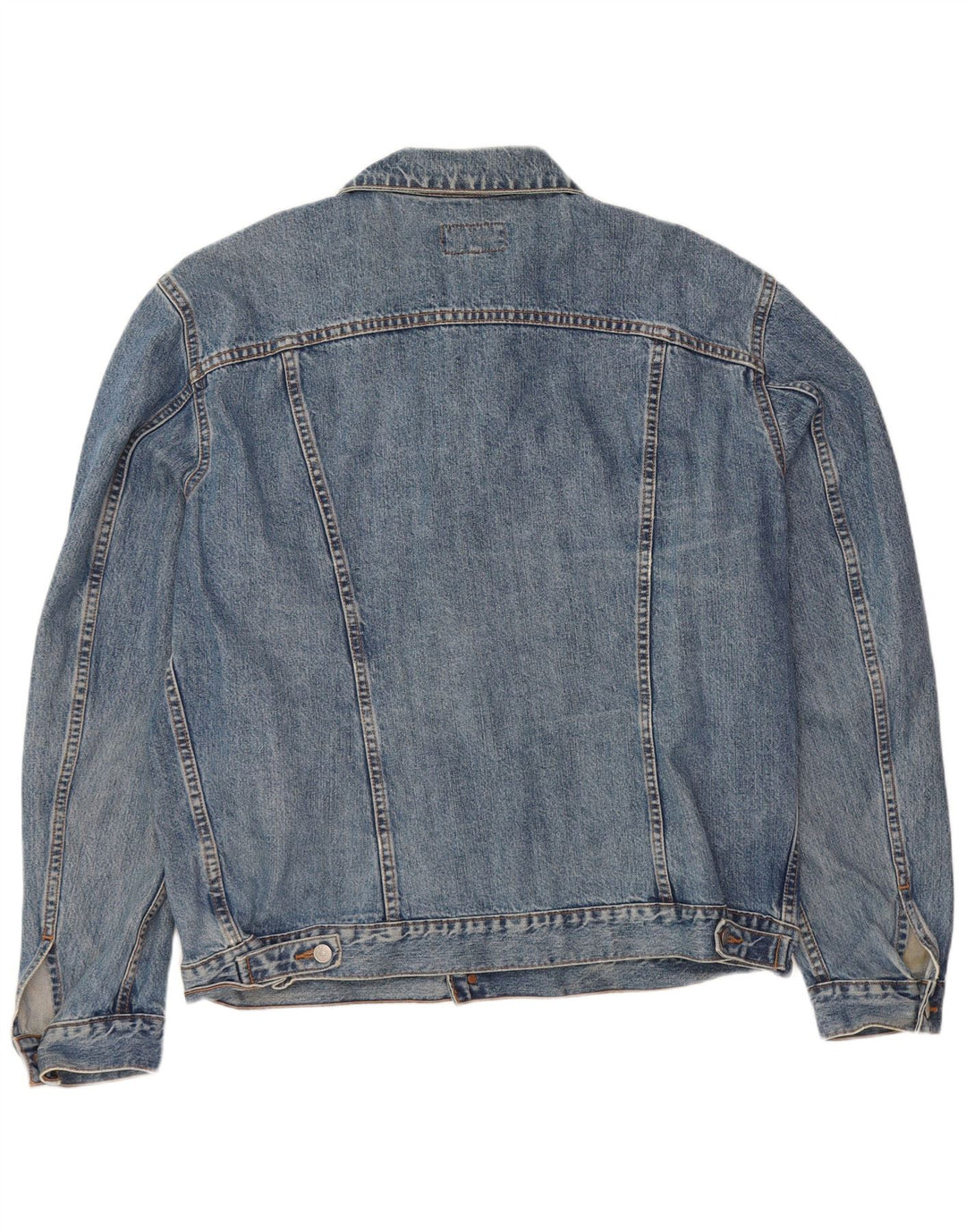 Carrera Mens Denim Jacket UK 44 2XL Blue Cotton