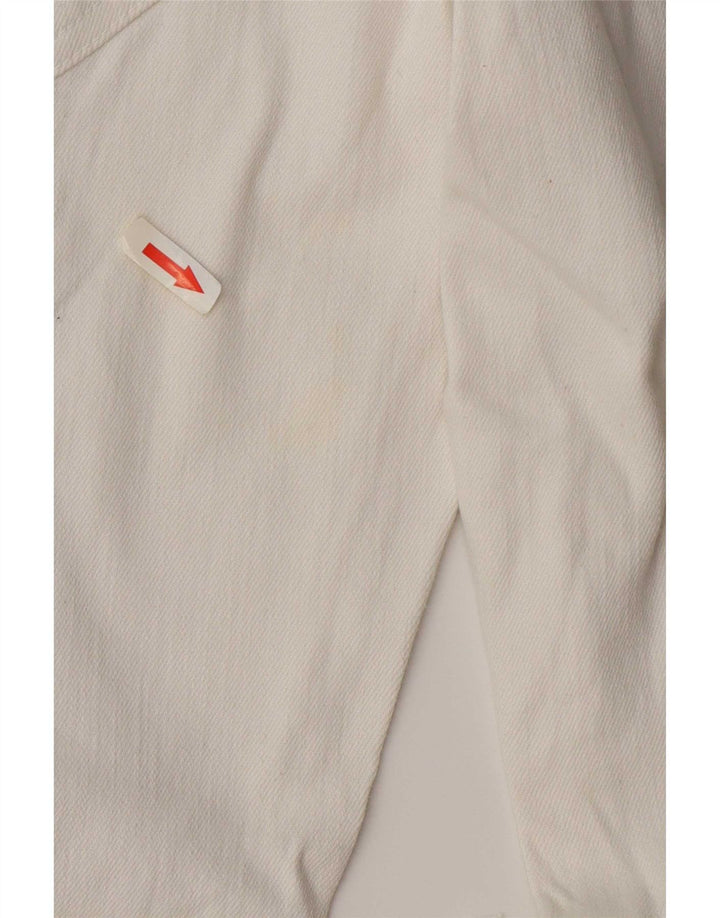 Zara Mens Distressed Slim Jeans EU 38 Small W30 L27 White Cotton
