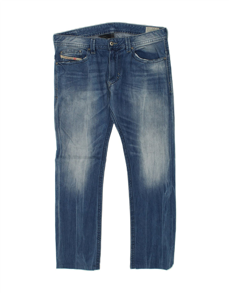 DIESEL Mens Thavar Slim Skinny Jeans W32 L32 Blue Cotton | Vintage Diesel | Thrift | Second-Hand Diesel | Used Clothing | Messina Hembry 