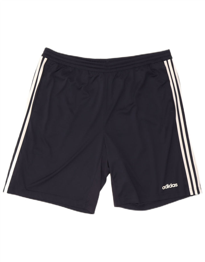 Adidas Mens Climacool Sport Shorts 2XL  Navy Blue Polyester